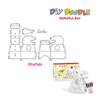 Wearable DIY Doodle Toys Zoo Animals – Dinosaur