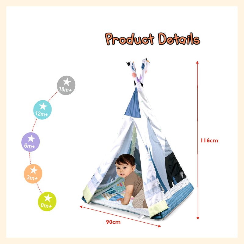 Baby gym tent activity play mat game mat with duvet mat for toddler and kids indoor and outdoor