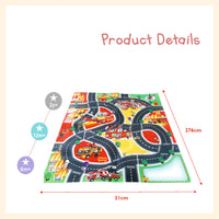 Educational Road Traffic mat with soft vehicle set baby crawling and playing activity toy car map learn and have fun safely