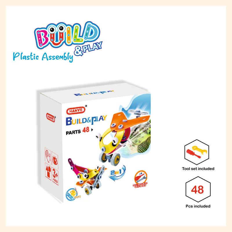 Kid Beginner assembly 48pieces build and play toy