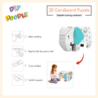 Elephant cardboard puzzle