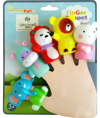 Forest Animal finger puppet set 5pcs lovable animal figure