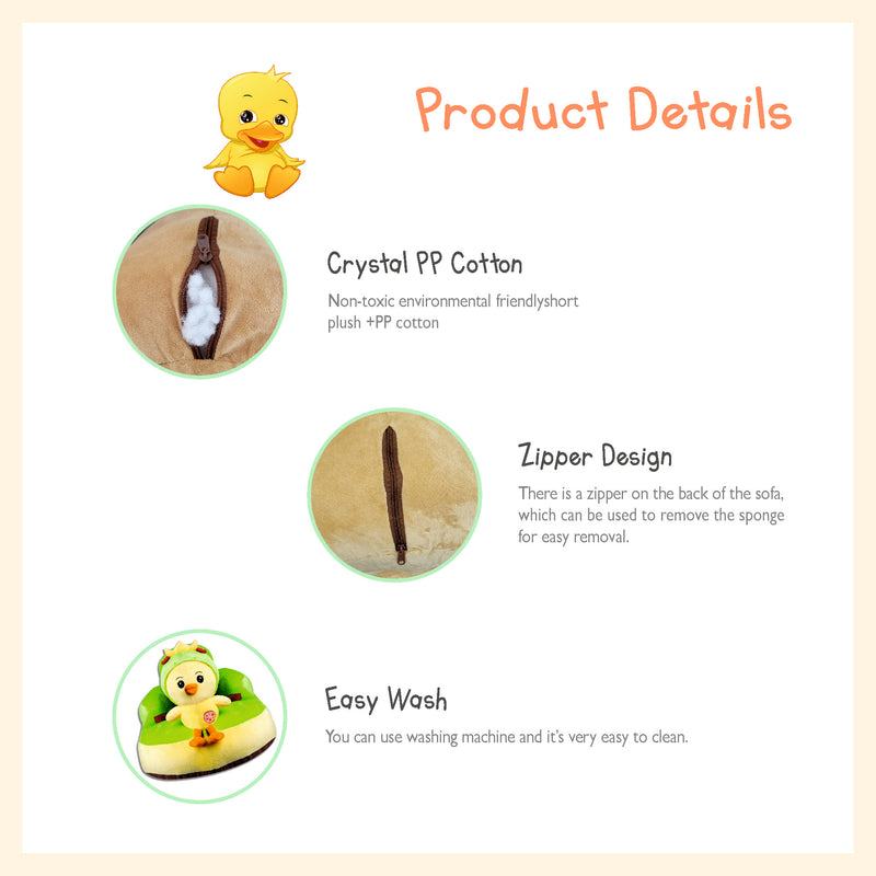 Cartoon duck figure plush sofa seat learning to sit chair for kids