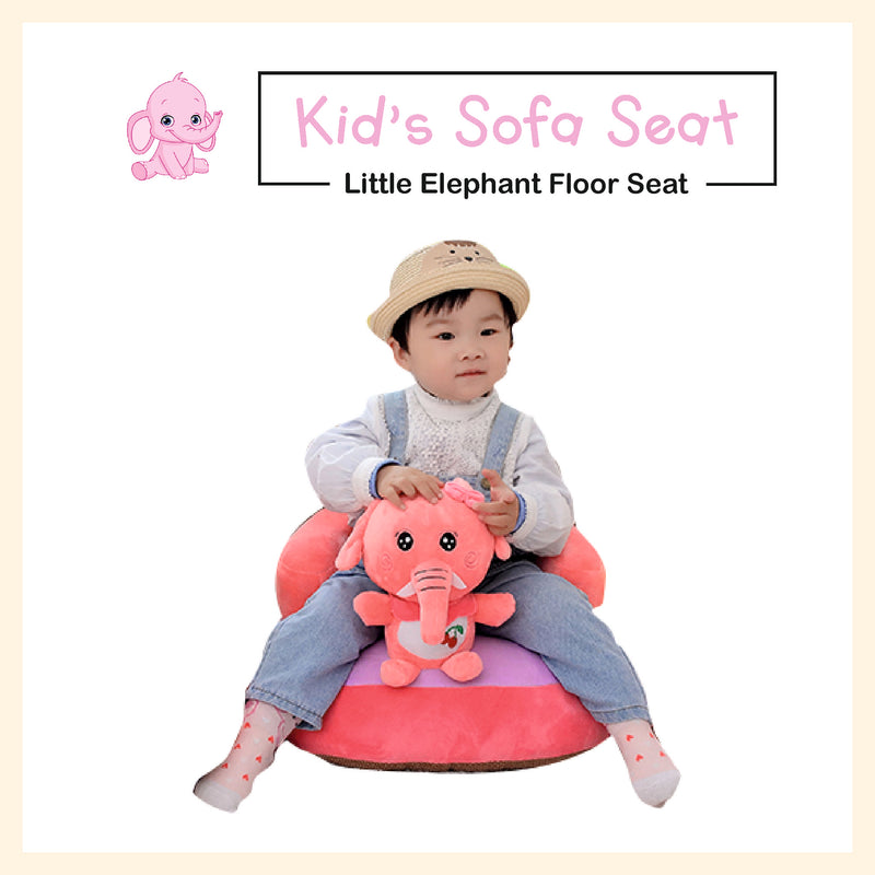 Cartoon elephant figure plush sofa seat learning to sit chair for kids