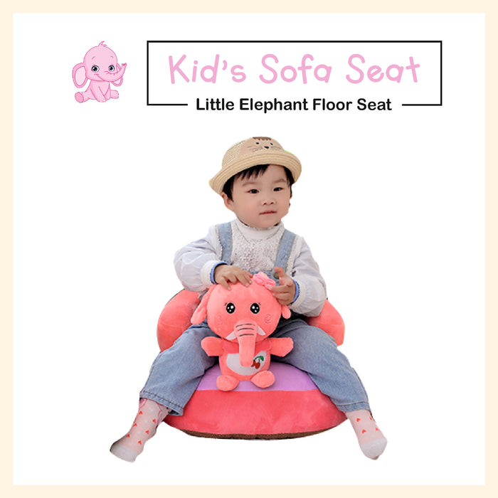 Cartoon elephant figure plush sofa seat learning to sit chair for kids