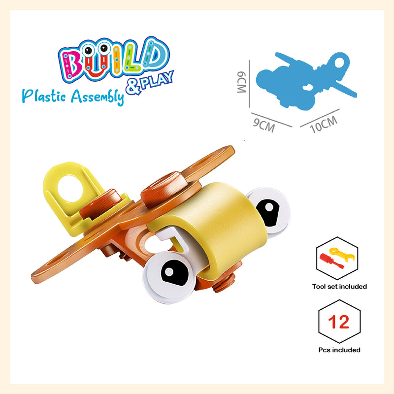 Easy assemble plastic build and play for beginner