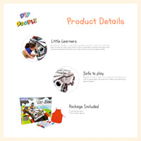 Car diesel coloring cardboard
