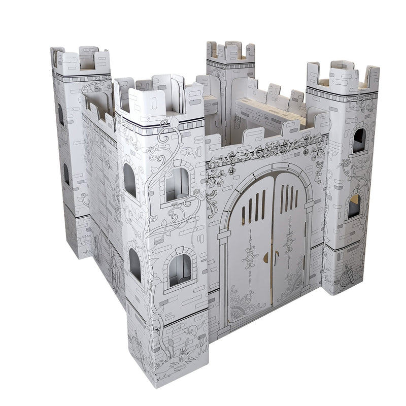 Princess castle coloring cardboard
