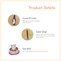 Cartoon bunny animal figure plush sofa seat learning to sit chair for kids