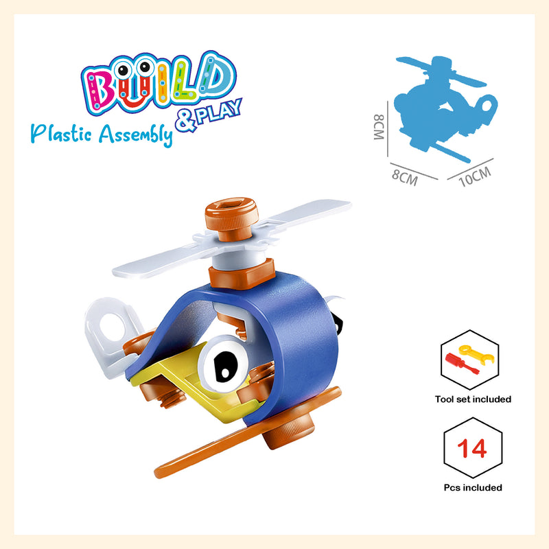 Easy assemble plastic build and play for beginner