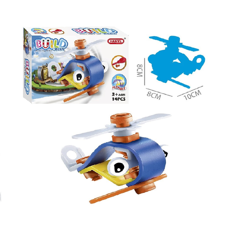 Easy assemble plastic build and play for beginner