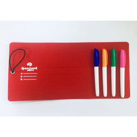 Kids animal alphabet silicone placemat with red case