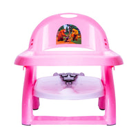 Pink foldable comfort booster chair for toddler