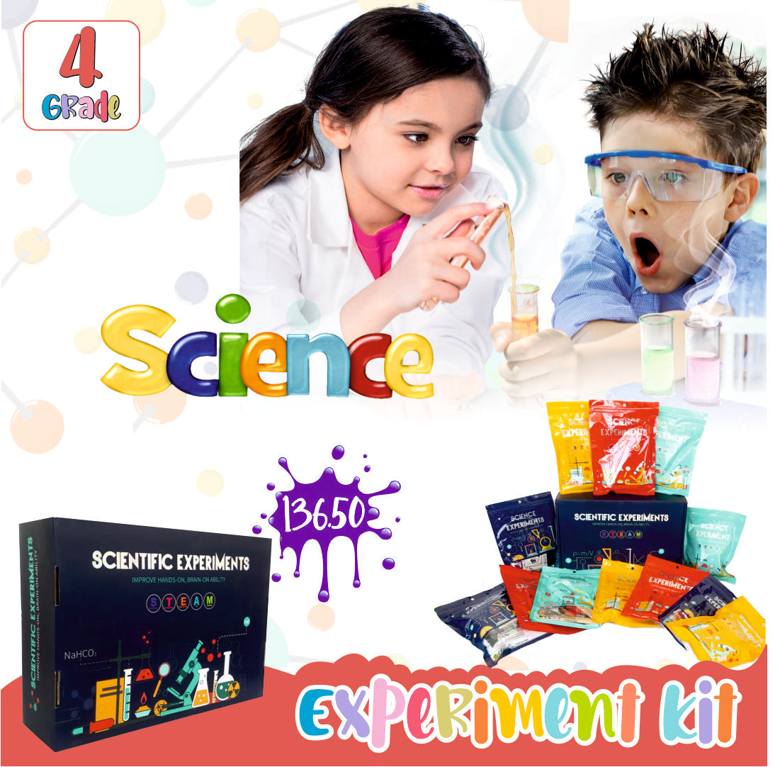 Scientific experiment set of 12 different projects up to grade 4 kids ...