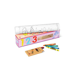 Number series kids poster roll for coloring with adhesive back for wall