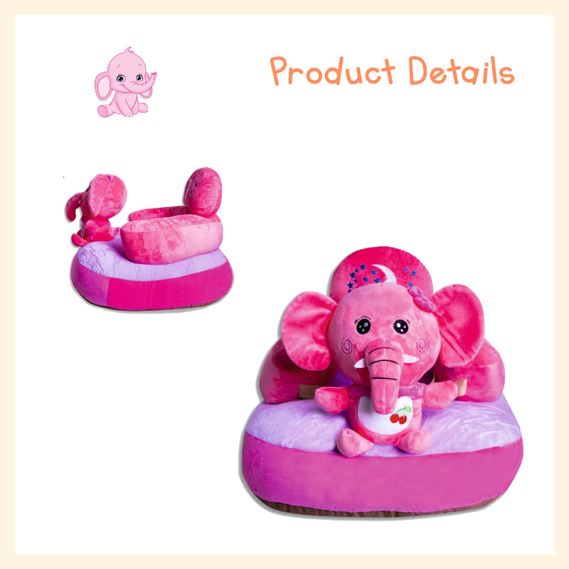 Cartoon elephant figure plush sofa seat learning to sit chair for kids