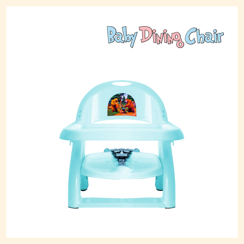 Foldable comfort booster chair for toddler blue