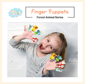 Forest Animal finger puppet set 5pcs lovable animal figure