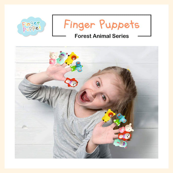 Forest Animal finger puppet set 5pcs lovable animal figure