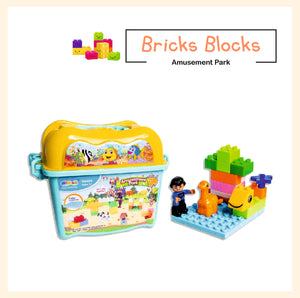 Amusement park bricks blocks assembly toy
