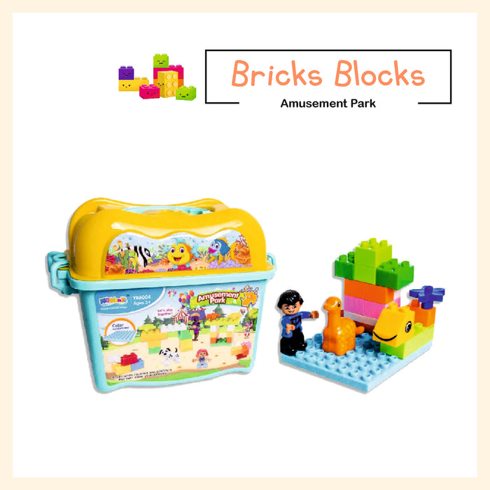 Amusement park bricks blocks assembly toy