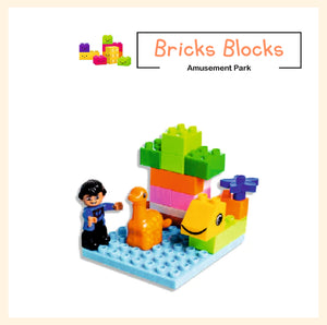 Amusement park bricks blocks assembly toy