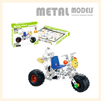 Big Bike construction metal model assembly parent-kid collaboration toy
