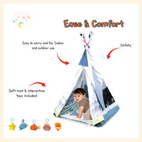 Baby gym tent activity play mat game mat with duvet mat for toddler and kids indoor and outdoor
