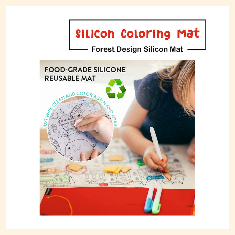 Forest Design Washable Silicone Mat