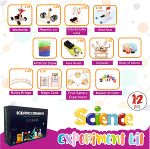 Science Experiment Kit set of 12 different projects for Grade 1