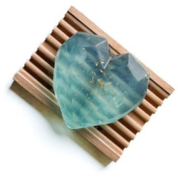 Crystal Blue Heart Soap
