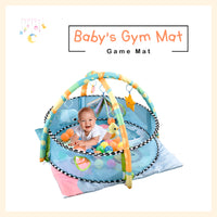 Baby gym & ball pit kids game play center mat development station with balls & hanger for infant toddler
