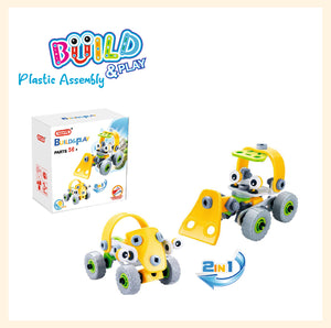 Explorer level 56pieces plastic build and play assembly toys