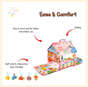 Baby kids play mat, baby activity mat infant floor playmat tummy time mat baby gyms activity center