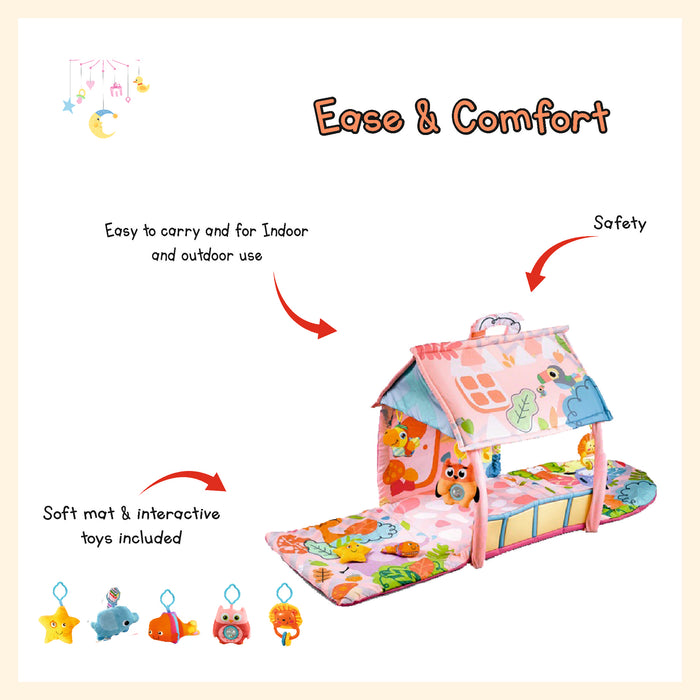 Baby kids play mat, baby activity mat infant floor playmat tummy time mat baby gyms activity center