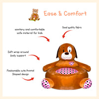 Dog figure kids soft floor seat
