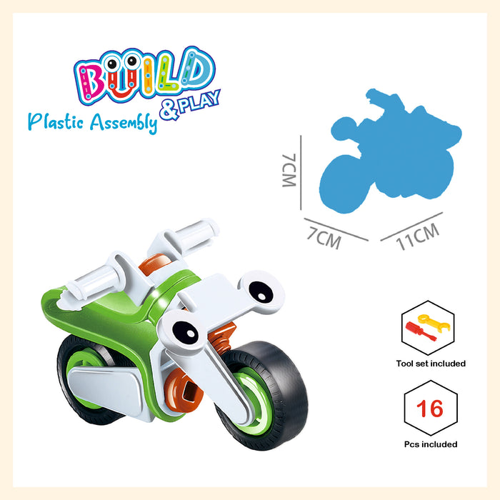 Easy assemble plastic build and play for beginner