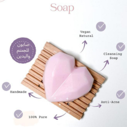 Heart Soap Pink Love