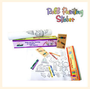 Family series coloring poster roll for kids fun and educational coloring idea