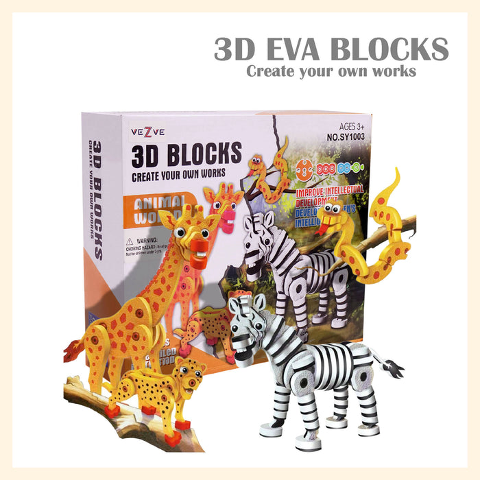 Animal World EVA Puzzle Blocks