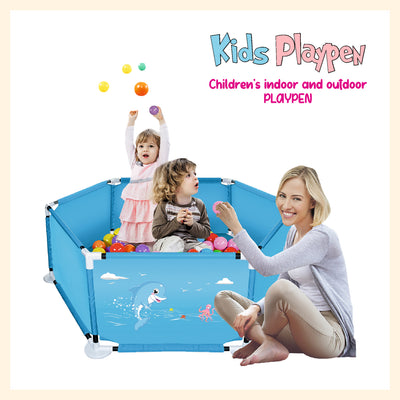 Blue playpen best sale