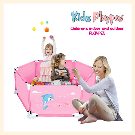 Baby Playpen Pink