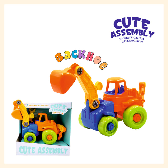 Assembly Backhoe DIY Vehicle for kids