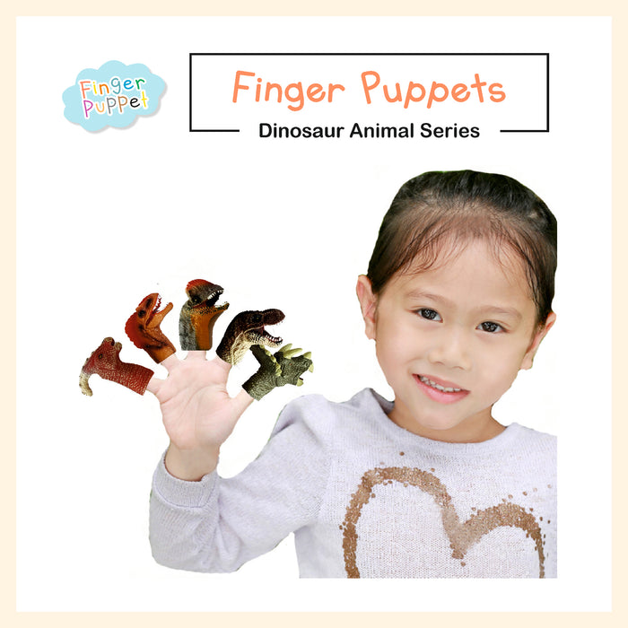 Gigantic dinosaur finger puppet 5 pieces