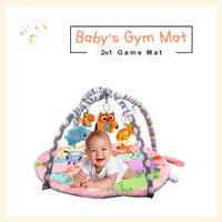 Baby activity gym mat play mat baby trainer with hangers
