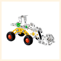 Backhoe Equipment metal model construction metal assembly for kids
