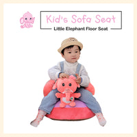 Cartoon elephant figure plush sofa seat learning to sit chair for kids
