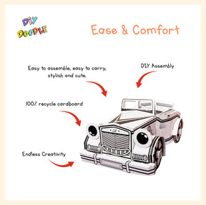 Car diesel coloring cardboard