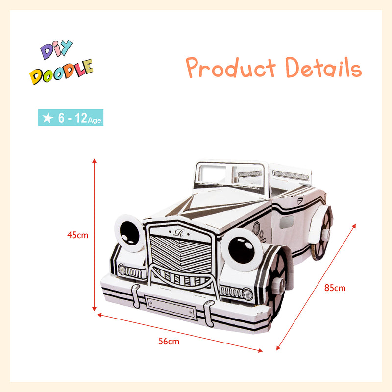 Car diesel coloring cardboard