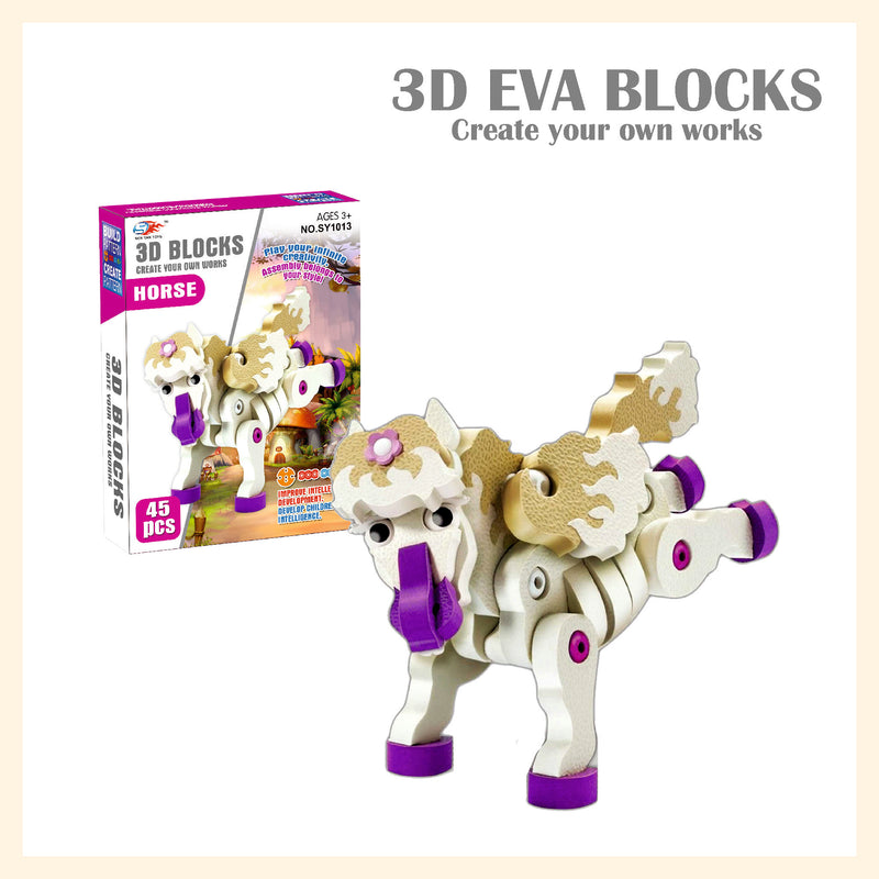 Horse EVA Puzzle Blocks